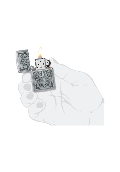 Zippo 200 Green Man Emblem Çakmak Çok Renkli