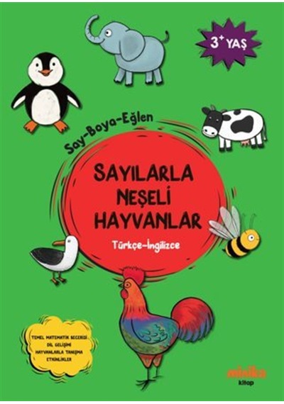 Sayılarla Neşeli Hayvanlar Türkçe-ingilizce