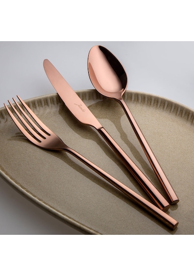 Jumbo 1001 Titanyum Bronz 12 Kişilik 84 Parça Çatal Kaşık Bıçak T