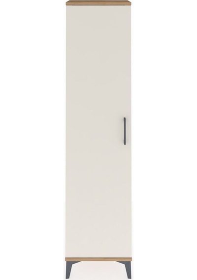 Arges Dolap Tek Raflı Tek Kapaklı Tek Askılı 44x30x182 Çam-aytaşı Atlas Çam