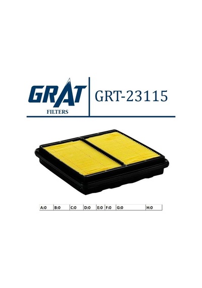 Grat 23115 Hava Filtresi- Honda: Euro-civic 96 00 Plast