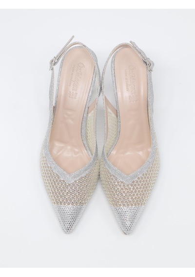 Nesilshoes Nesil Shoes Özma 227 Gümüş Topuklu A. Açık Kadın Ayakkabı GÜMÜŞ
