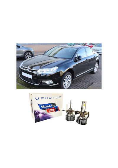 Citroen C5 Uzun Far Ampulü H1 Mono Yeni Seri Beyaz 2008-2017