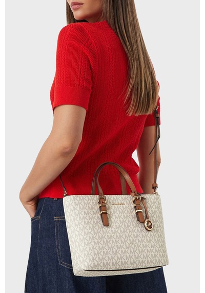 Michael Kors Logolu Çıkarılabilir Askılı Çanta 32s6gqnc0l149 Kadın Çanta 32s6gqnc0l 149 Ekru