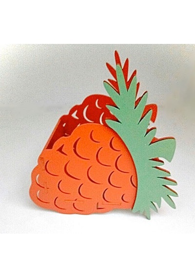 Ahşap Ananas Kalemlik Çok Renkli