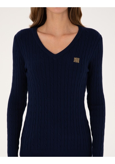 Pierre Cardin Kadın Lacivert Kazak /triko 50317062-vr033 Lacivert