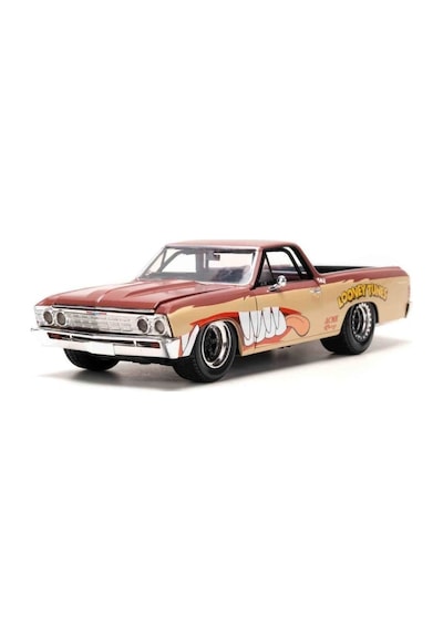 Jada Toys 1:24 Looney Tunes 1967 Chevrolet El Camino Die Cast Model Araba Ve Tazmanya Canavarı Figürü