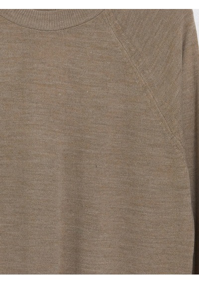 Lcw Modest Bej Bisiklet Yaka Kadın Triko Tunik