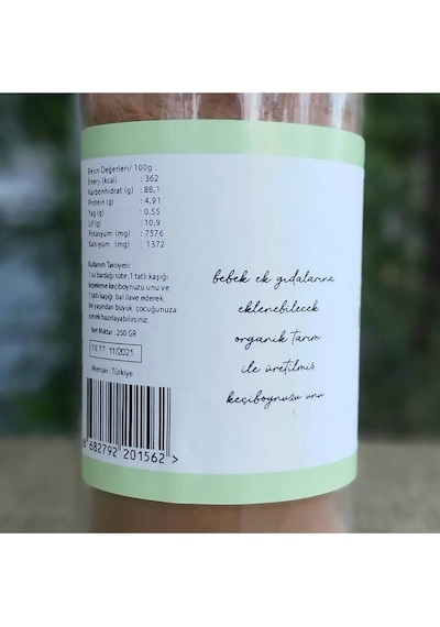OG natural Organik Keçiboynuzu Unu 250 G