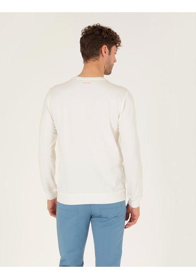 Pierre Cardin Erkek Ekru Sweatshirt 50264212-vr019 Ekru