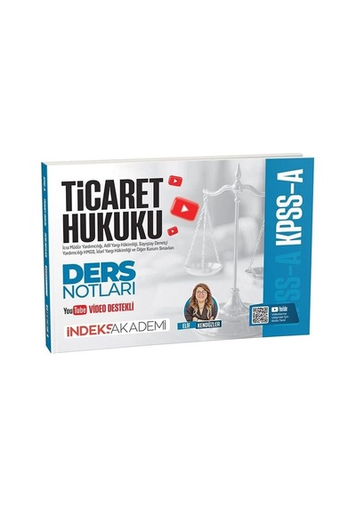İndeks Akademi Kpss A Grubu Ticaret Hukuku Video Ders Notları - Elif Kendüzler