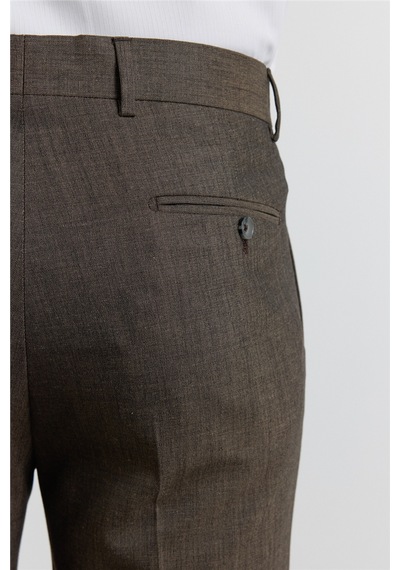 İmza Açık Kahverengi Yan Cep Comfort Fit Esnek Pantolon 1003255176