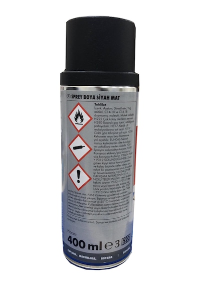 Würth Sprey Tampon Boyası Siyah Mat 400 Ml N11.780