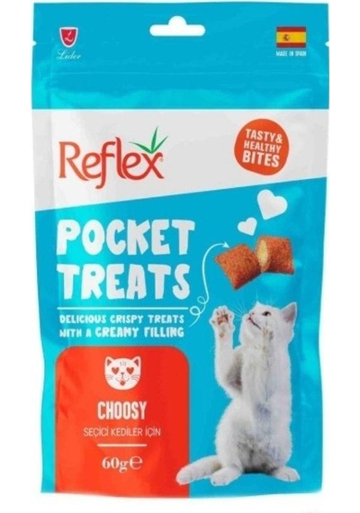 Reflex Pocket Treats Choosy Seçici Kediler İçin Kedi Ödül Maması 60 Gr
