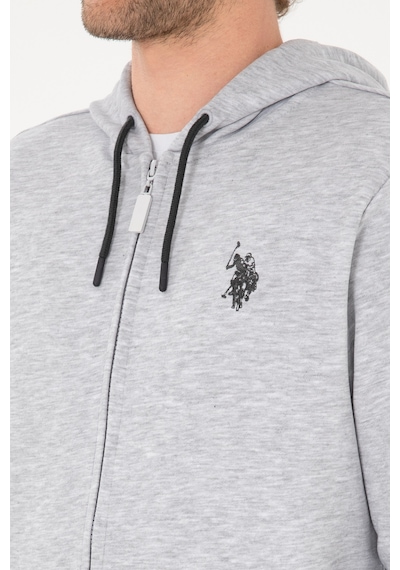 U.S. Polo Assn. Erkek Regular Fit Açık Gri Örme Hırka 50313748-VR001