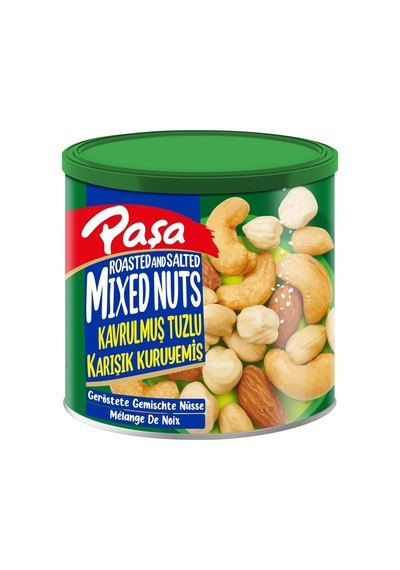 Kavrulmuş Tuzlu Karışık Kuruyemiş, Teneke Kutu, 150 Gr, Fındık-badem-kaju-yer Fıstığı Diğer