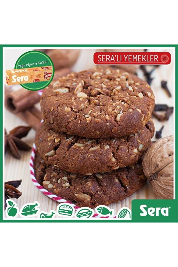 Sera Doğal 12 Adet Yeni Beyazlatılmamış Organik Hazır Kesilmiş Pişirme Kağıdı 10 Lu X 12