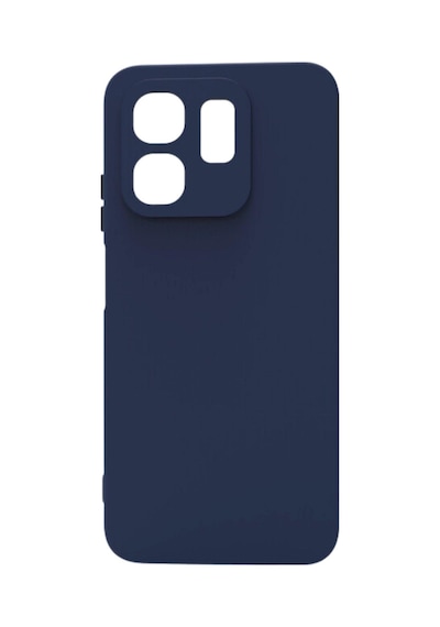 İnfinix Smart 9 Kılıf Kamera Korumalı Silikon Rubber Arka Kapak Lacivert