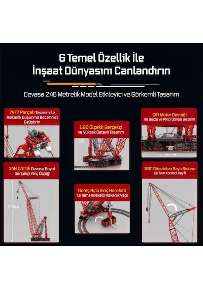 Reobrix Ring Crane 22028 Brick Yapım Seti