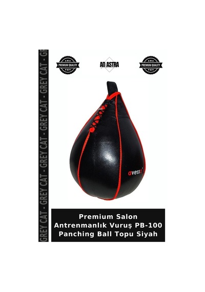 Premium Salon Antrenmanlık Vuruş Pb-100 Panching Ball Topu Siyah