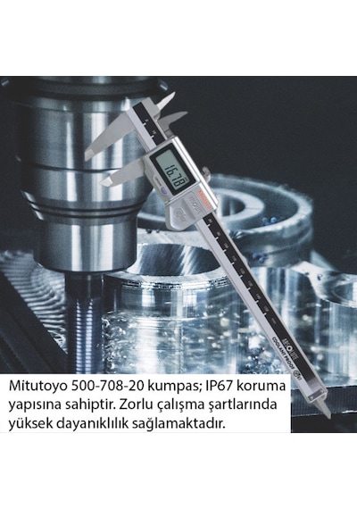 Mitutoyo 500-708-20 Su Geçirmez Dijital Kumpas Ip67