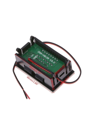 Akü Kapasite Göstergesi Voltmetreli Pil Batarya Akü 12v 24v