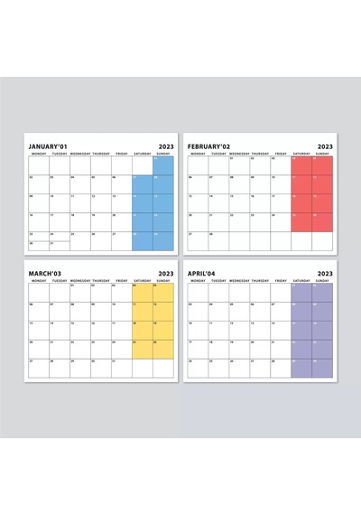 Aylık Planlamalı 2027 Masa Takvimi, 2027 Takvim, Siyah Üçgen Takvim