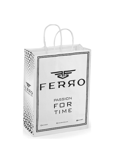 Ferro Gümüş Hasır Kordon Erkek Kol Saati F11064c-a 3 Atm Su Geçirmez 2 Yıl Garantili Hediye Paketli Gümüş
