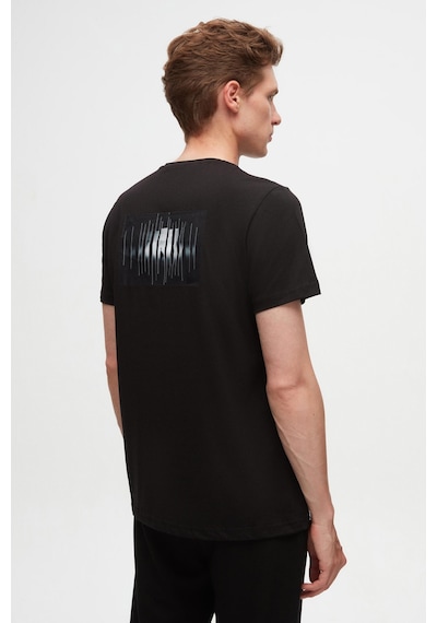 Twn Regular Fit Siyah Baskılı %100 Pamuk T-shirt 2ec14ort05213 001