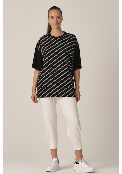 Alexandergardı Baskılı Oversize T-Shirt (Un-70417) (534706585)