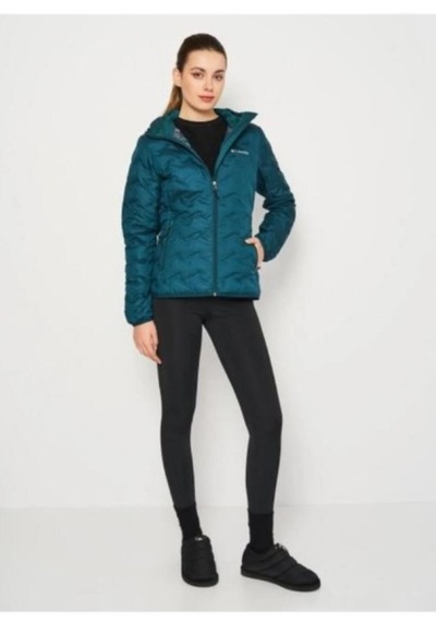 Columbia Wk0260-666 Delta Ridge Down Hooded Jacket Kadın Mont Turkuaz