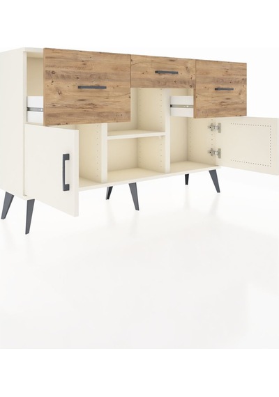 Arges Konsol Tek Raflı 3 Çekmeceli 3 Kapaklı 132x30x83 Aytaşı-aytaşı/çam Aytaşı/çam Arges Konsol Tek Raflı 3 Çekmeceli 3 Kapaklı 132x30x83 Aytaşı-aytaşı/çam Aytaşı/çam