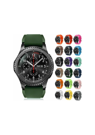 Samsung Uyumlu Gear S3 Frontier Watch Silikon Kordon Kayış (447336762)