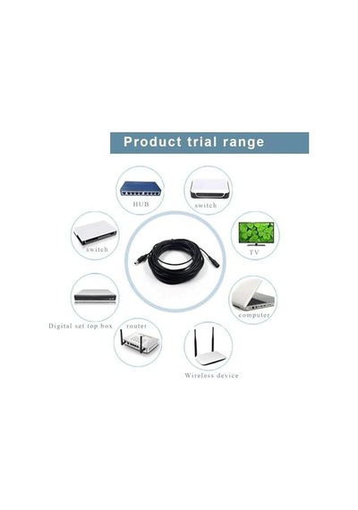 Dc Adaptör Uzatma Kablosu 1 Metre 5.5mm X 2.1mm 5 Amper Dişi Erkek 4382