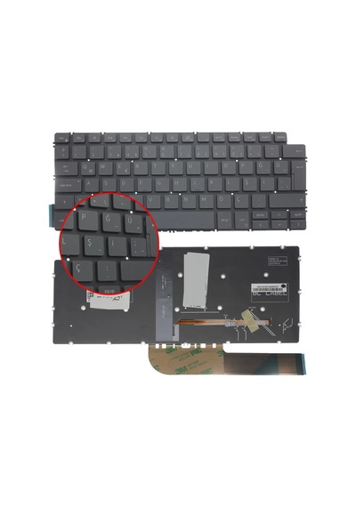 Dell 3410, 7400, 5490, 5391, 5401, 3400 2020 Klavye Tr Işıklı
