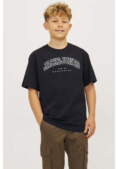 Jack&jones Junior Erkek Çocuk Tişört 12258924 Siyah