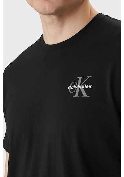 Calvin Klein Erkek T Shirt Lv04rf279g 3ge Siyah-beyaz Siyah - Beyaz