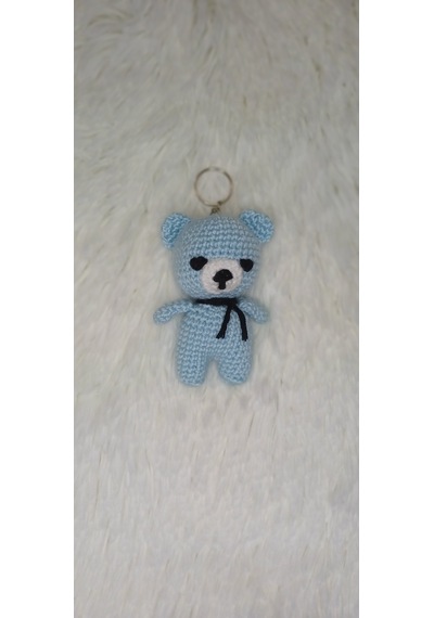Amigurumi Ayıcık Anahtarlık Mavi