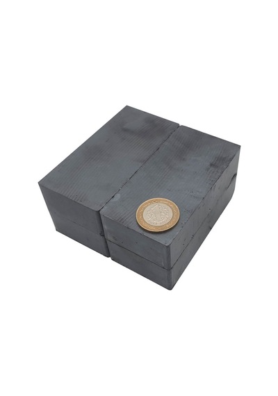 100x50x25 mm Ferrit - Seramik İşleme Mıknatıs (Y35 Kalite)