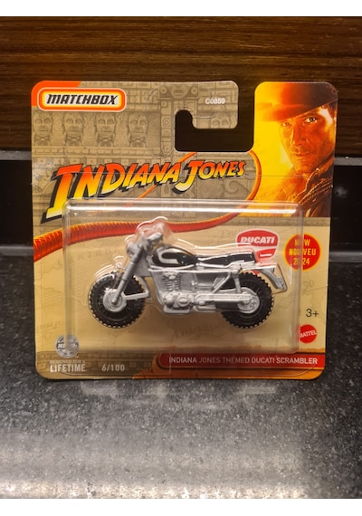 Matchbox 1/64 Ducati Scrambler Indiana Jones Özel Seri