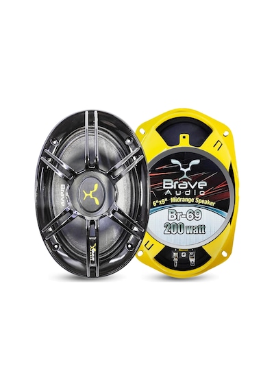 Oto Mıdrange Oval 6x9 200w Kapaklı 2 Adet Brave Br-69