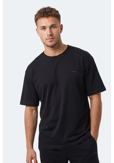 Slazenger Kodex Erkek Oversıze Siyah Tişört