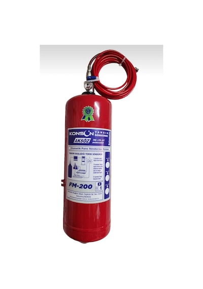 Fm200 Pano İçi Otomatik Gazlı Söndürme Sistemi 6 Kg