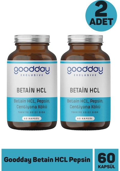 Goodday Betain Hcl Pepsin 60 Kapsül 2 Adet