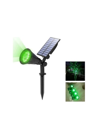 Yeşil Çim Solar Led Bahçe Aydınlatması - Güneş Enejisi Ledli Çim Lambası - Güneş Enerjili Saplamalı
