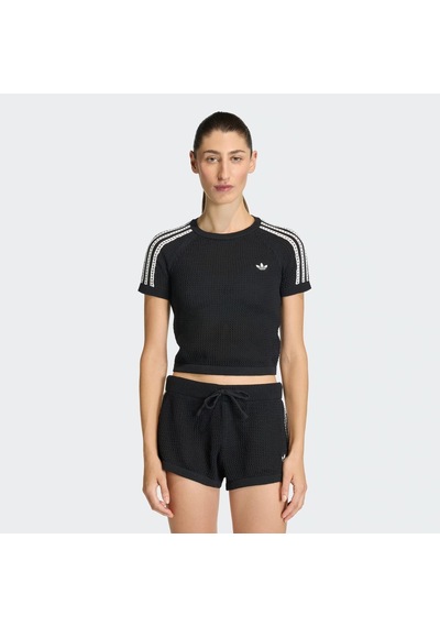 Adidas Knitted Crochet Cali Kadın Tişört C-adıkc6481b30a00 Siyah