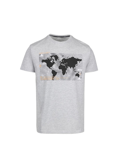 Trespass Erkek Chera- Male Casual Prınted Tshırt Grey Marl T-shır 001