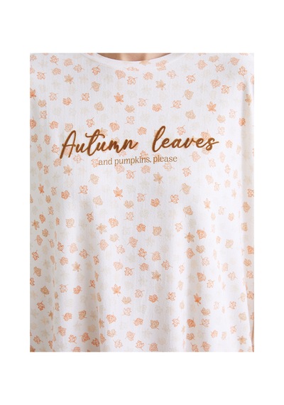 Lcw Dream Pembe Bisiklet Yaka Çiçekli Kadın Pijama Takımı