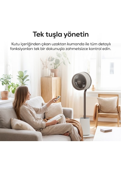 Ayaklı Vantilatör Air Luxe Akıllı, 120 3d Salınım, Sıcaklık Sensörlü, 12s Zamanlayıcı X7433