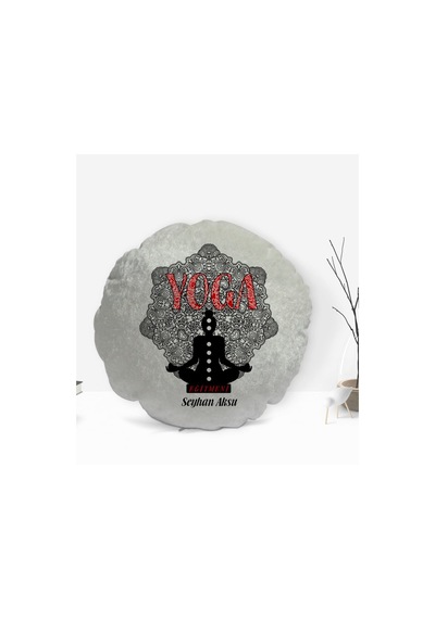 Kişiye Özel Isimli Yoga Eğitmeni Tasarımlı Dekoratif Kırlent Yast (506502695)